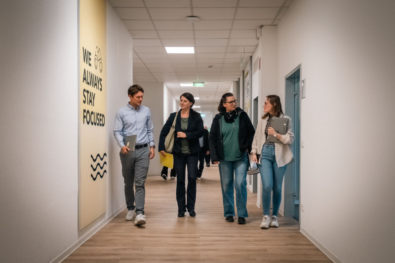 Green Party Telgte visiting Takko (8 May 2025)