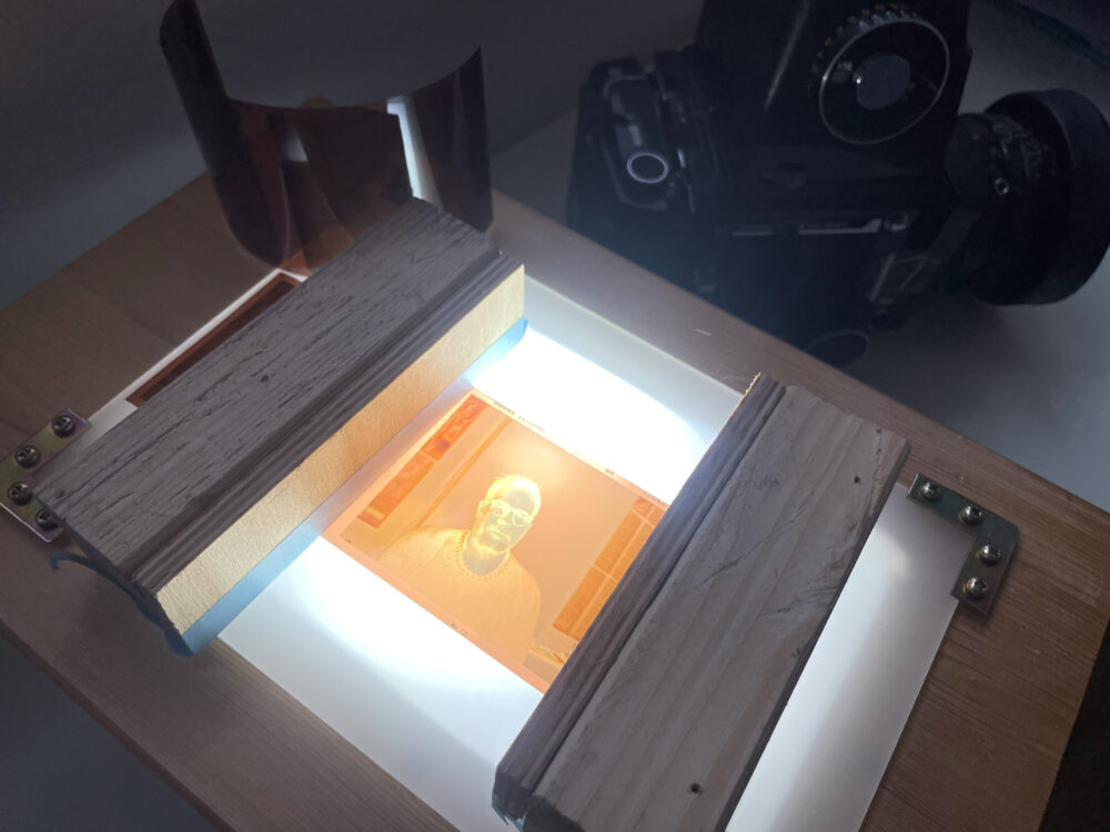 Improvised Setup for Scanning Curly Medium Format Negatives