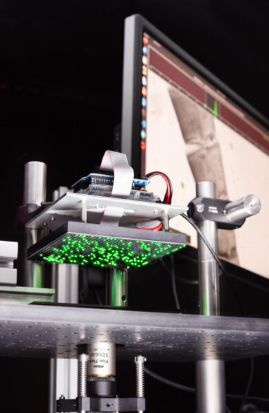 Photographing a Fourier Ptychographic Microscopy Setup